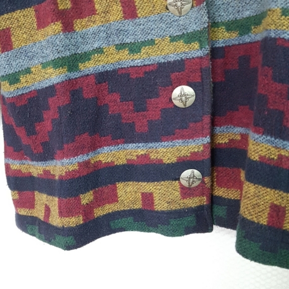 Vintage Wool Blend Southwest Blazer Cardigan - Picture 5 of 7